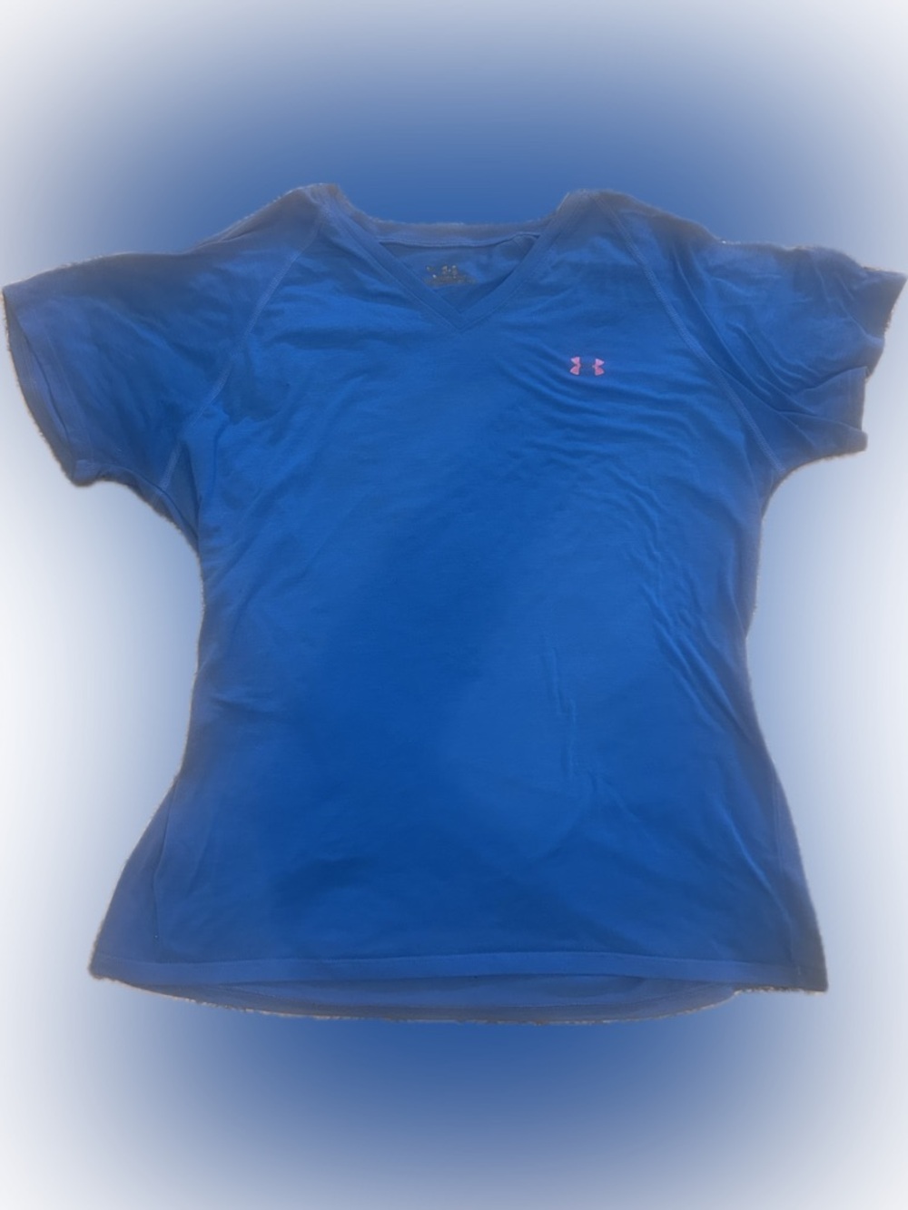 Under Armour Royal Blue V-Neck Loose Fit Athletic Tee